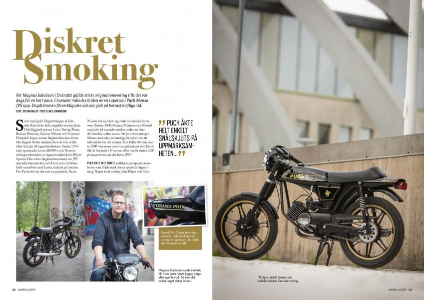 Konsten att bygga något som ser fabriksbyggt ut. Magnus byggde en Monza JPS.